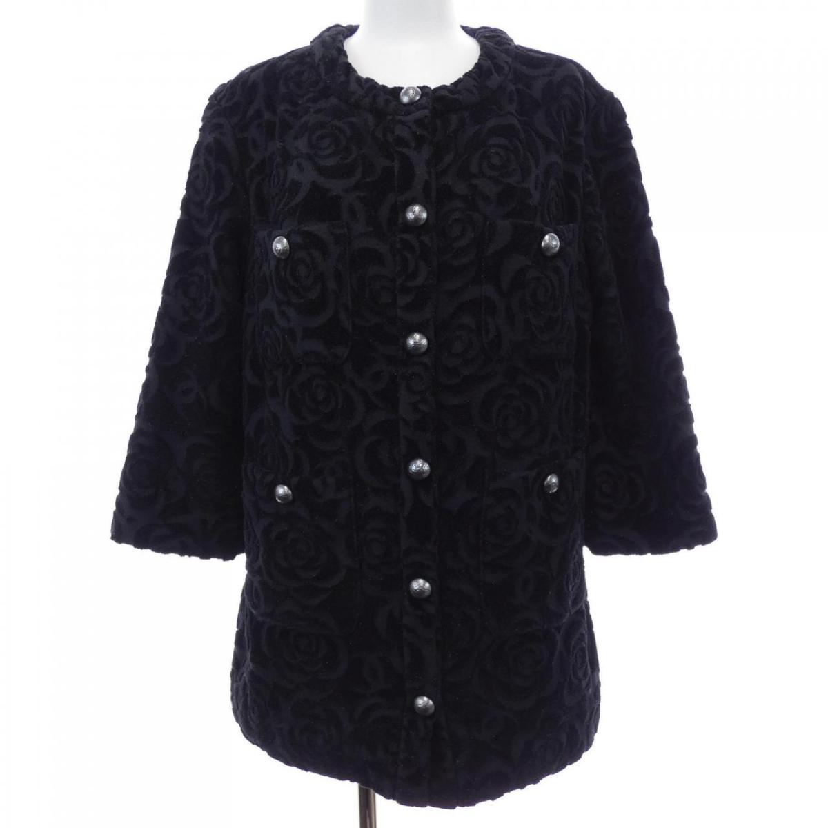 楽天市場】【CHANEL】シャネル『ノーカラージャケット size42