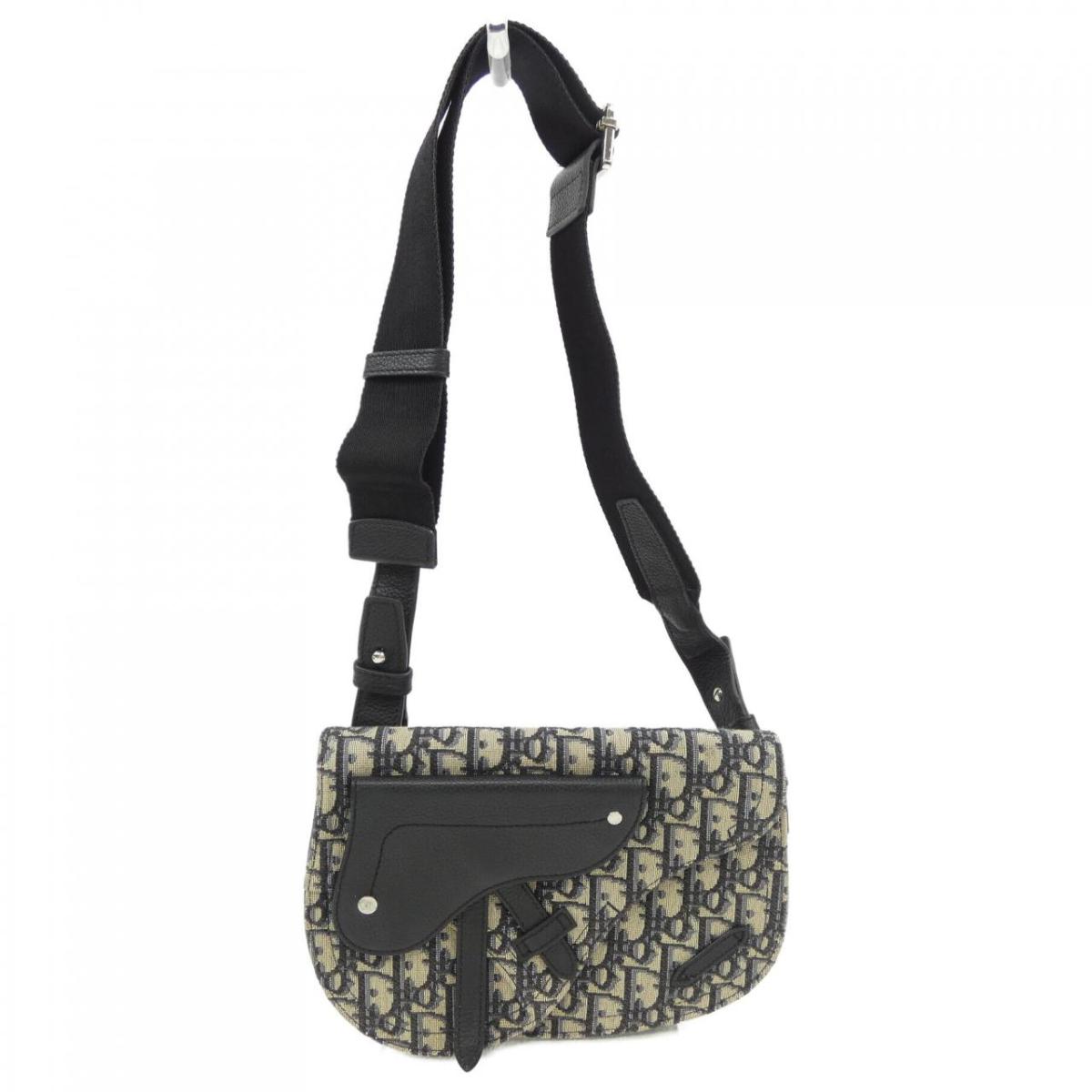 ディオール DIOR SADDLE メッセンジャーバッグ オブリーク ジャカード BAG【中古】