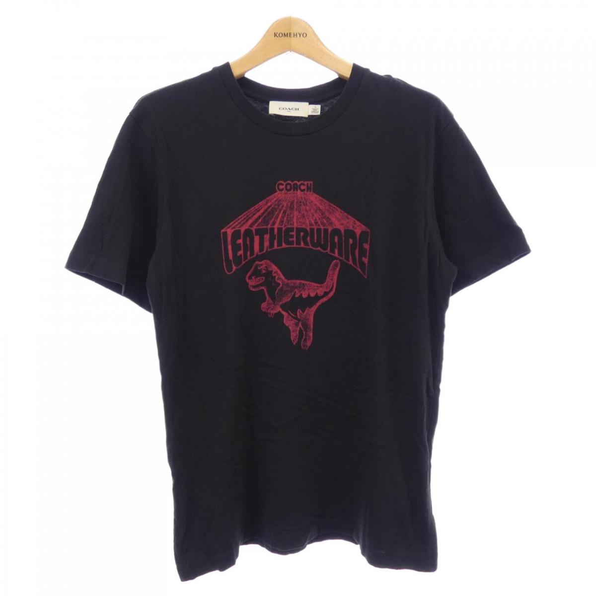 コーチ COACH 恐竜プリント Tシャツ ブラック COACH レキシー 