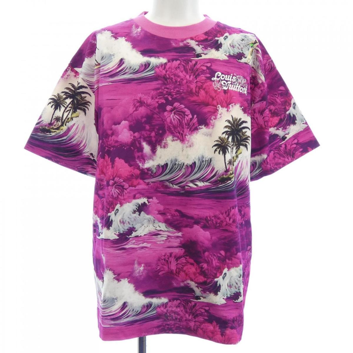 ルイヴィトン LOUIS VUITTON プリントショートスリーブコットンTシャツ HRY20WNPG Tシャツ【中古】