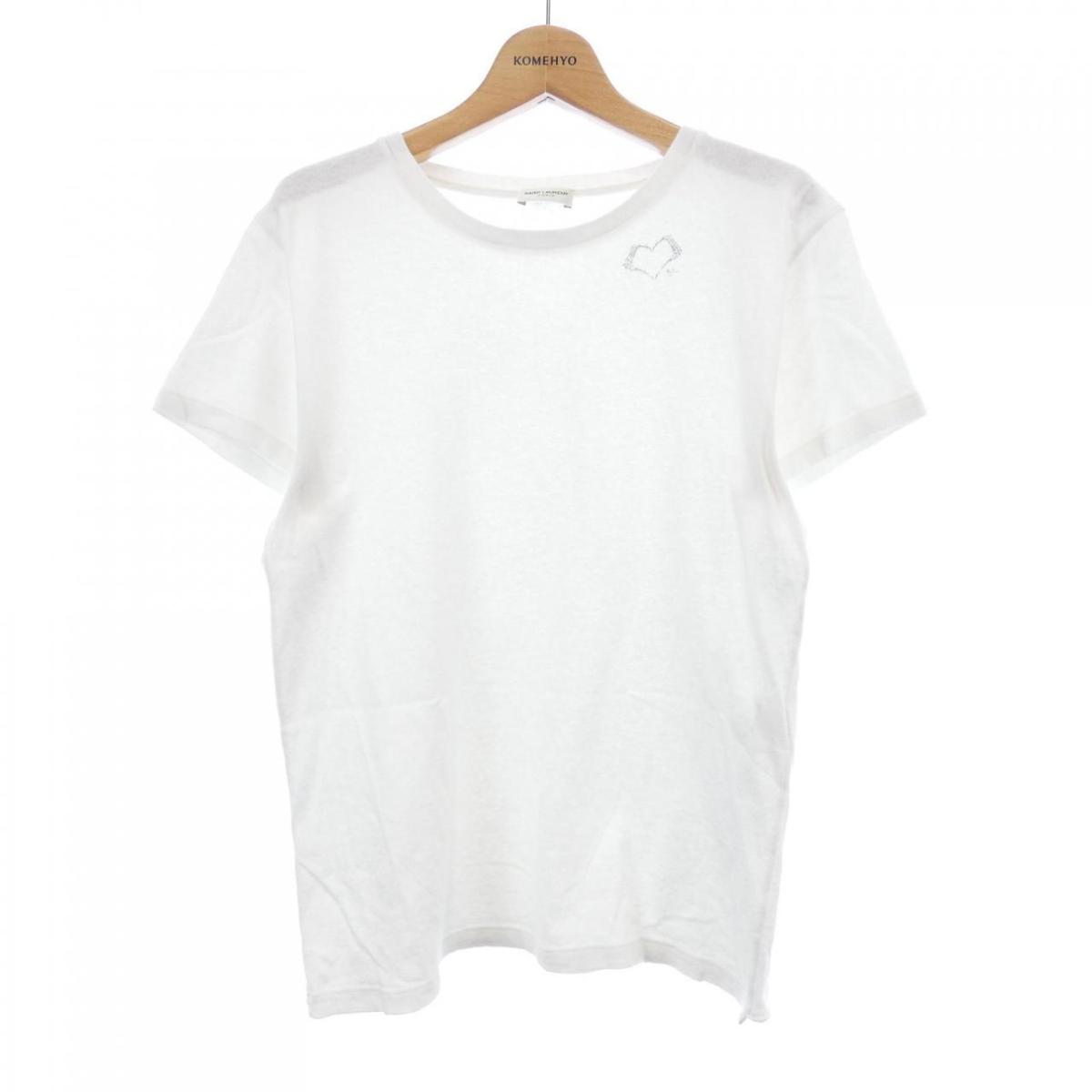サンローラン SAINT LAURENT 548877 YBEG2 ティーシャツ【中古】 レディースファッション-トップス-Tシャツ・カットソー