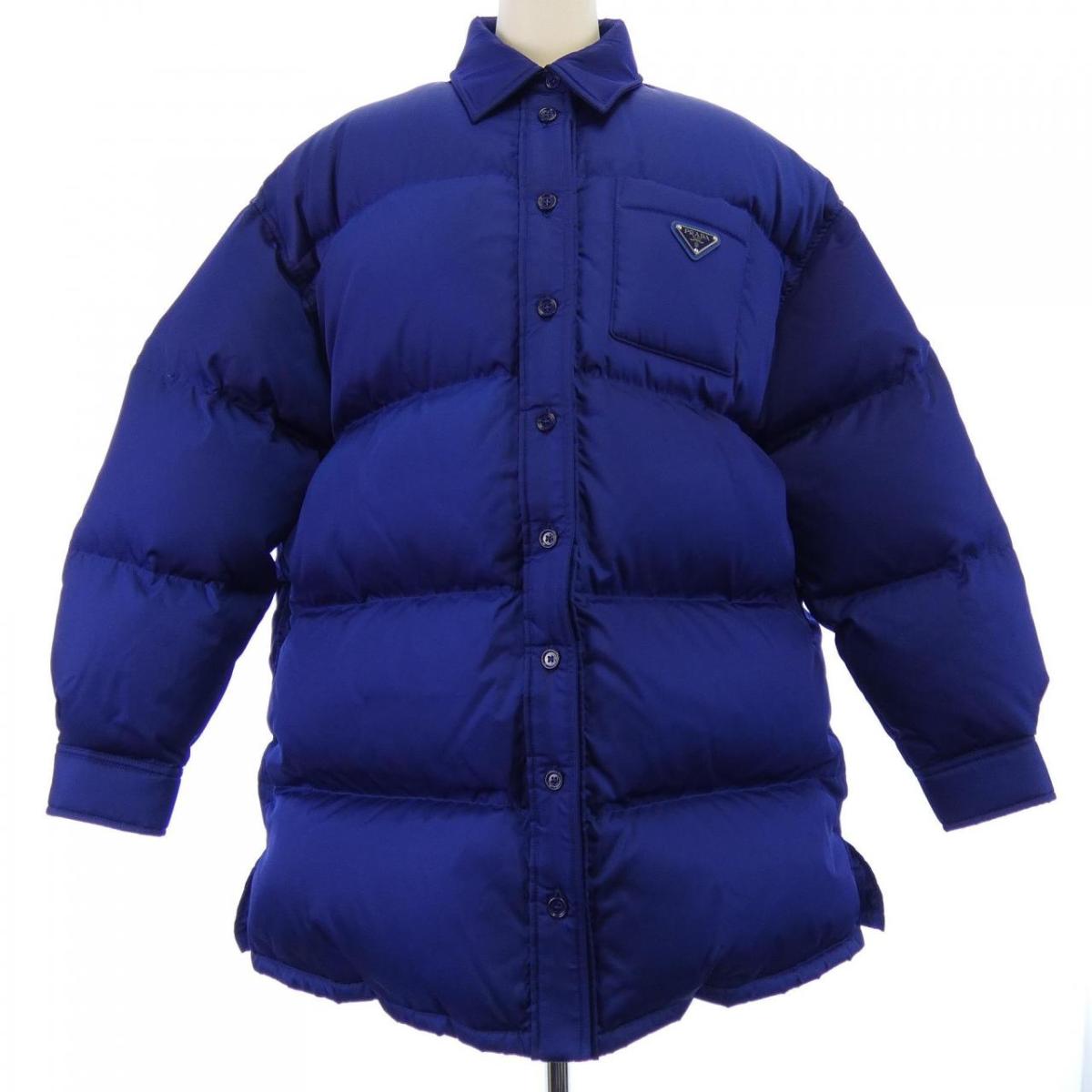 プラダ　PRADA ダウンジャケット　コーデュロイ　ネイビー　54 プラダ PRADA ダウンジャケット コーデュロイ ネイビー 54 - メルカリ
