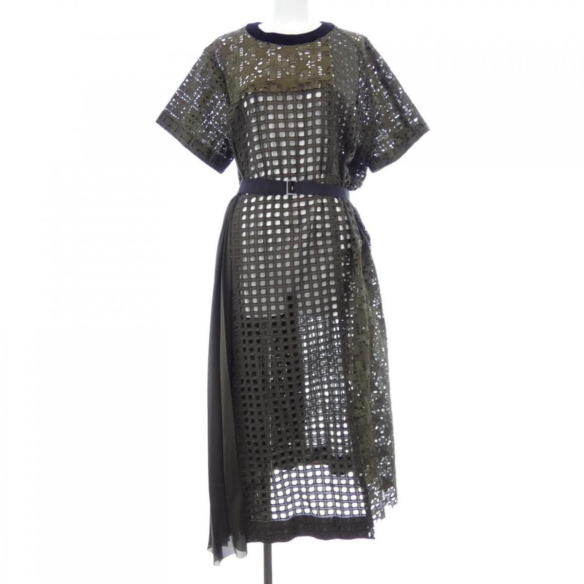 サカイ　ワンピース 楽天市場】sacai サカイ 23AW Cotton Jersey x Satin Dress コンビ