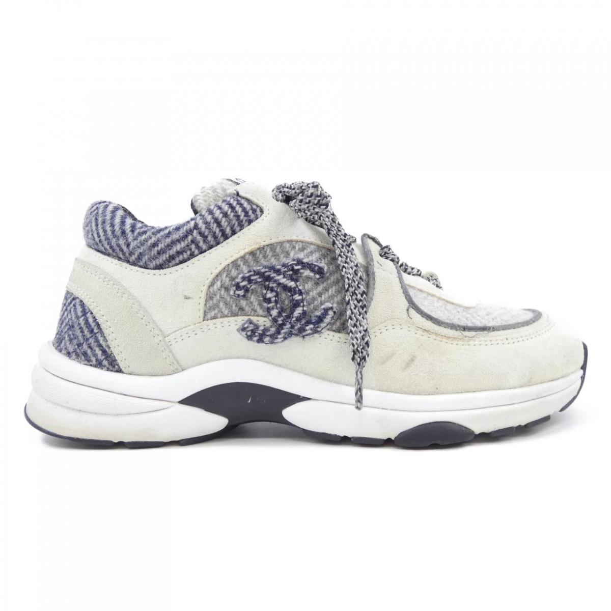 楽天市場】CHANEL スニーカー G35934 レザー ホワイト×ピンク＃36 未