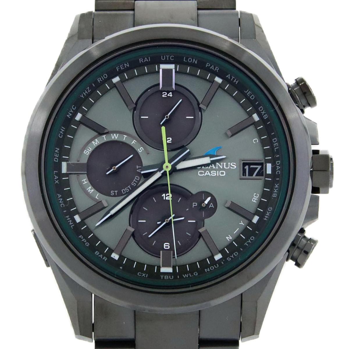 CASIO！オシアナス❗️P500 カシャロ❢チタニウム 中古！正常稼働‼️ CASIO！オシアナス❗️P500 カシャロ❢チタニウム 中古！正常稼働