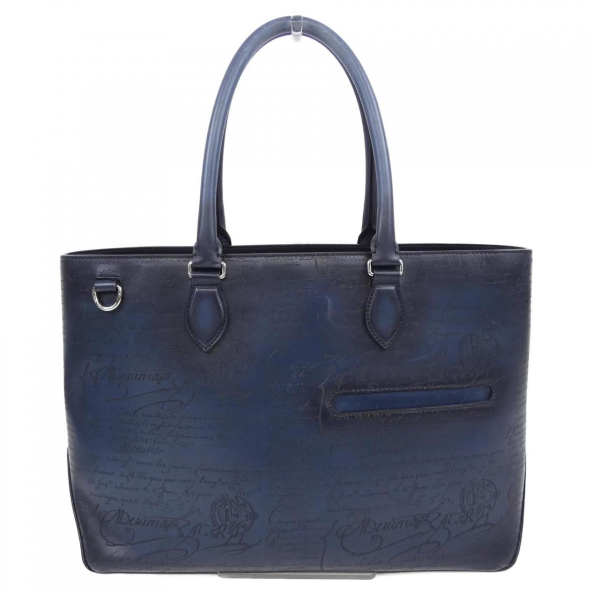 ベルルッティ Berluti トゥジュールスクリットレザートートバッグ BAG【中古】