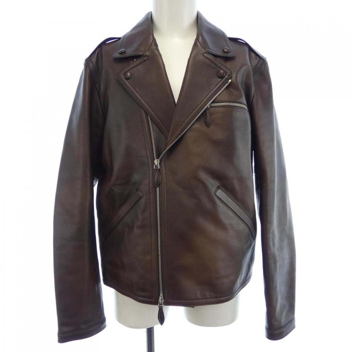 ベルルッティ Berluti パティーヌ ペルフェクト R25LBL134 レザーライダースジャケット【中古】
