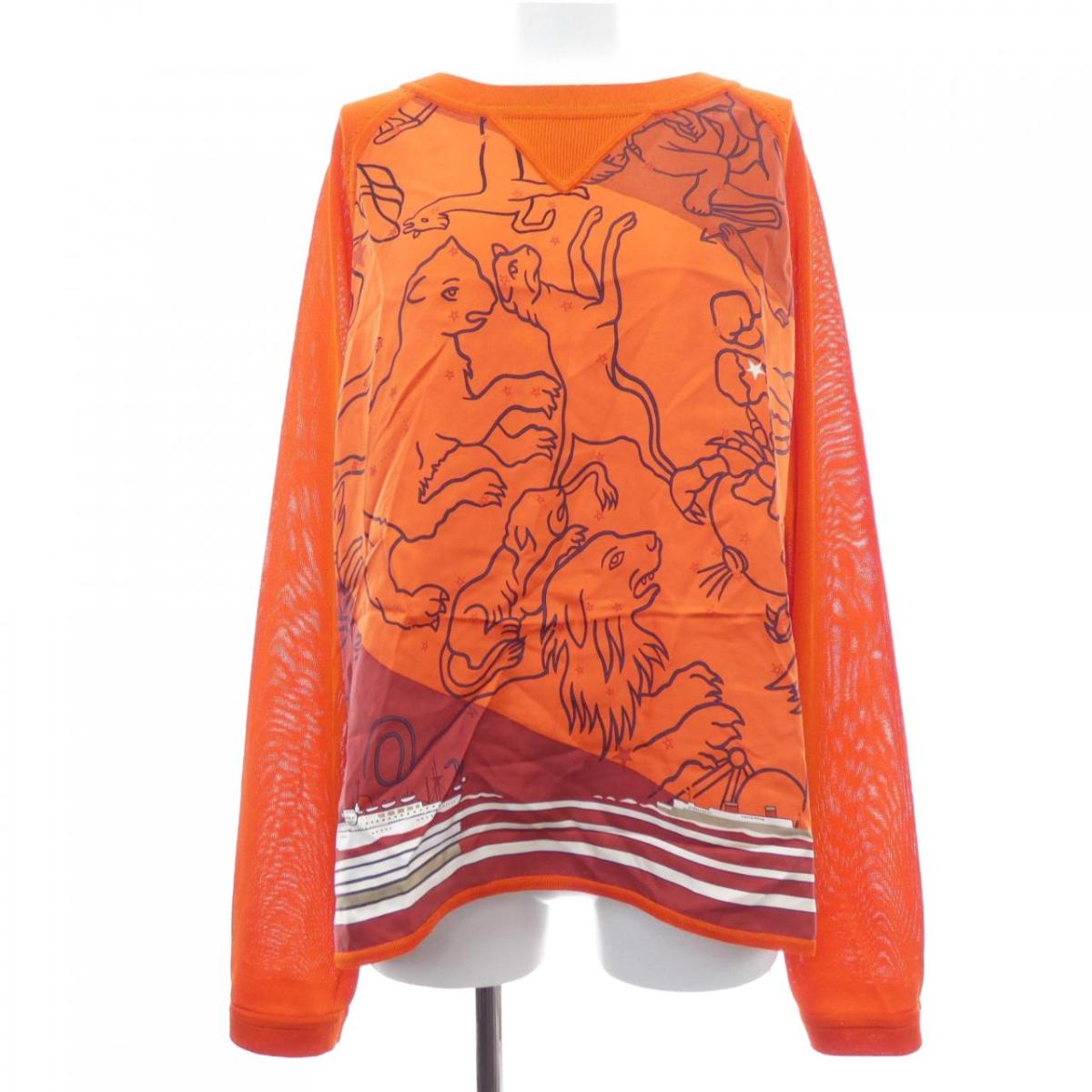 エルメス HERMES CARRE CONSTELLATIONS SUR 66-7757 ツイルレーヌ トップス【中古】