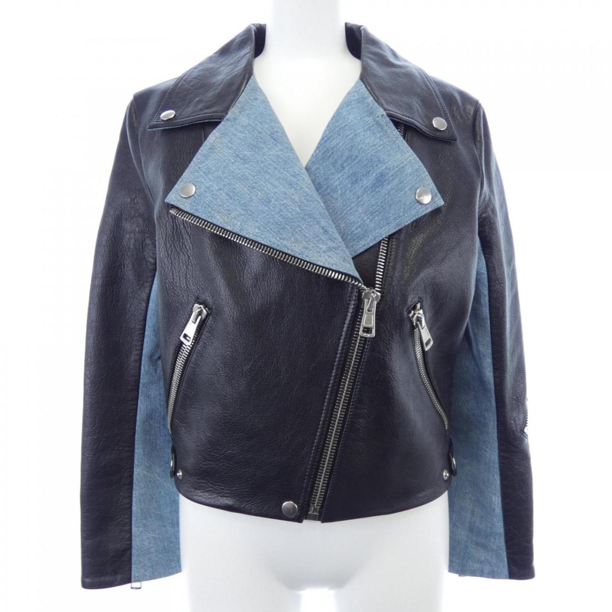 楽天市場】【中古】ACNE STUDIOSディストレスト レザージャケット FN