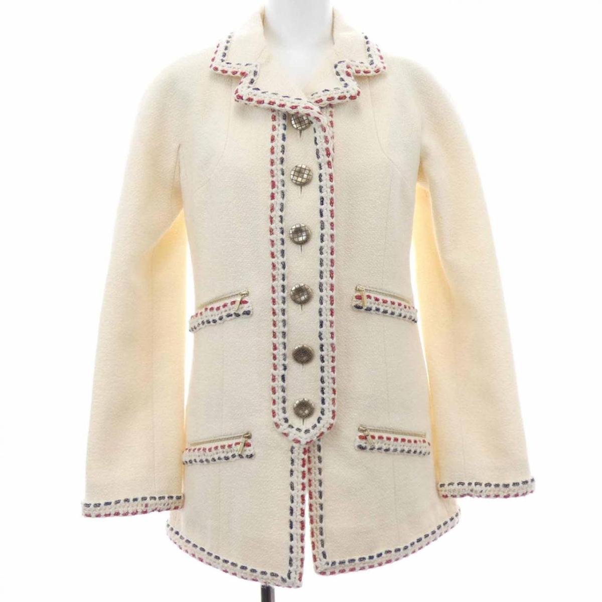 シャネル CHANEL P59640V37037 厚地の外套【中古】
