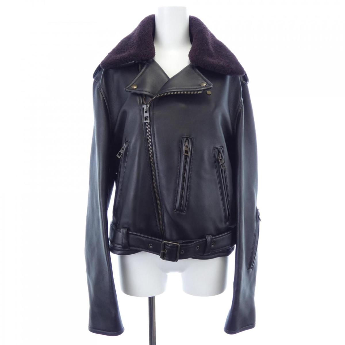 【極上美品】LOEWE ロエベ ラムレザーライダースジャケットブラック 極上美品】LOEWE ロエベ ラムレザーライダースジャケットブラック