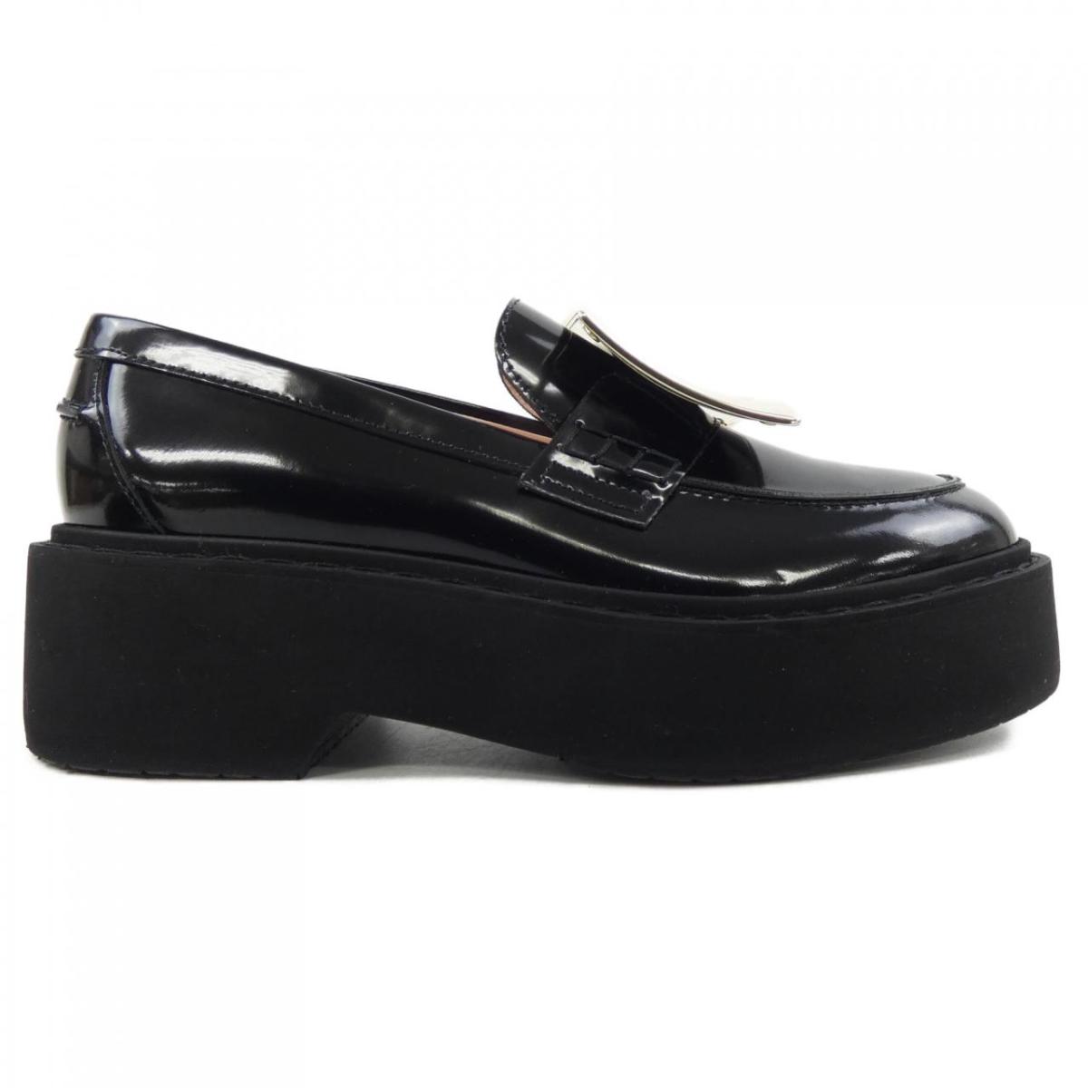 ロジェヴィヴィエ ROGER VIVIER ヴィヴ レンジャー 金属元素バックル シューズ【中古】