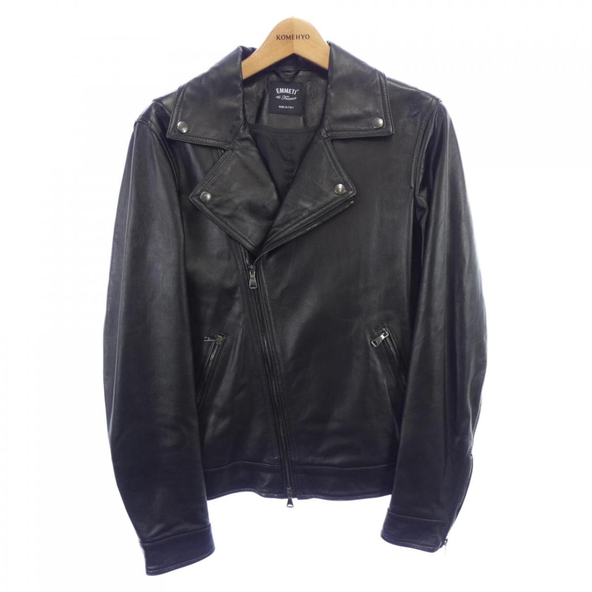 エンメティ EMMETI レザーライダースジャケット【中古】|KOMEHYO ONLINESTORE 店