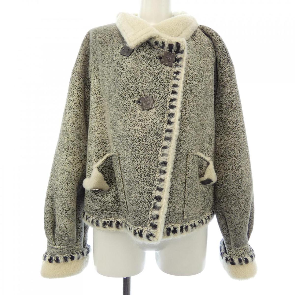シャネル CHANEL P42355C00167 ムートンジャケット【中古】