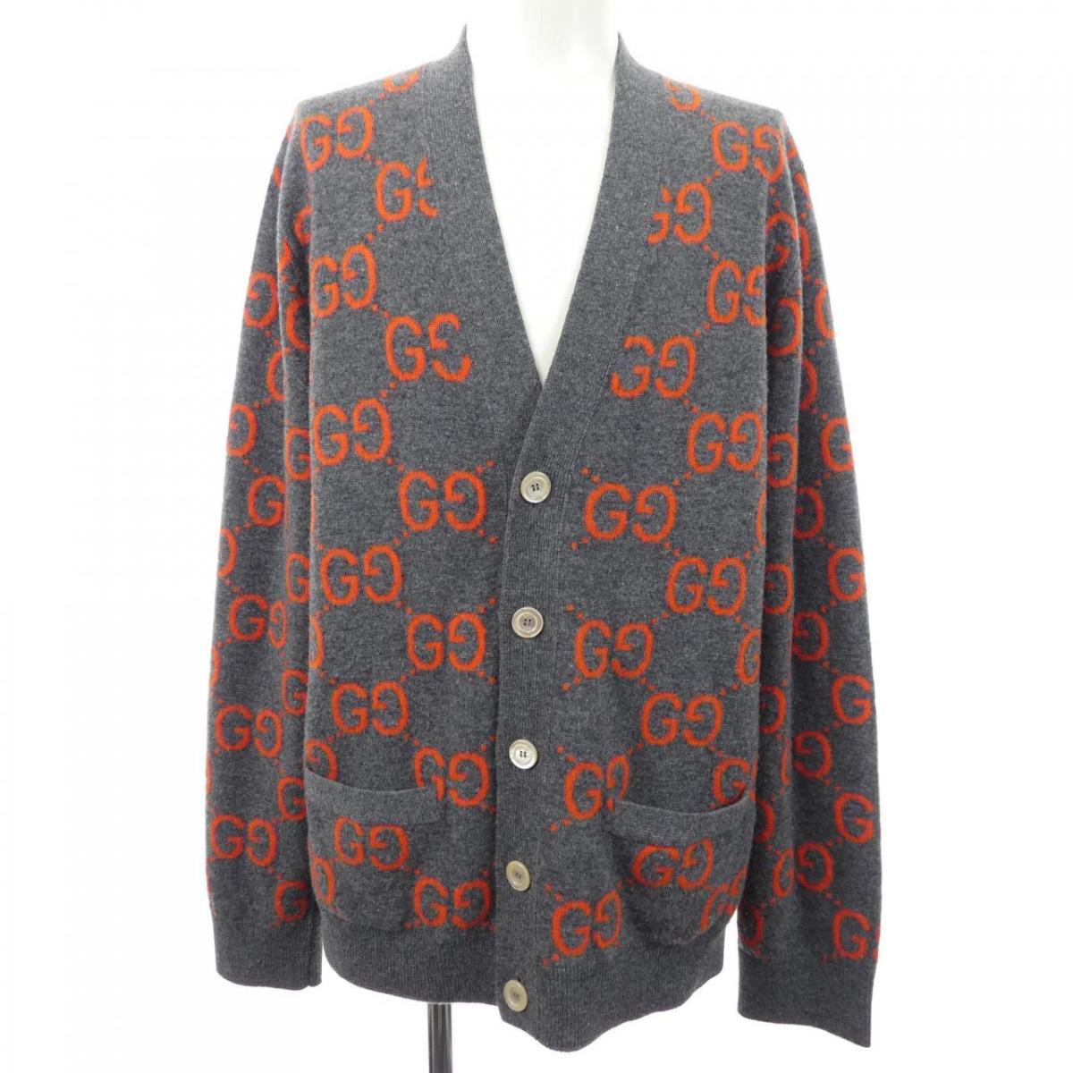 グッチ GUCCI GG行動様式 GGウールジャガードカーディガン 694758 XKCC5 ジレー【中古】