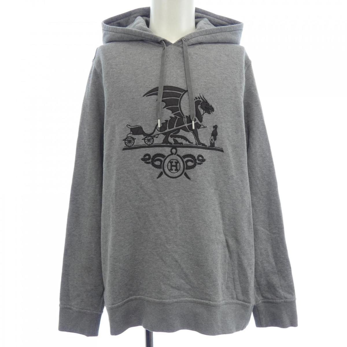 エルメス HERMES EX-LIBRIS DRAGON *92-5770 パーカー【中古】