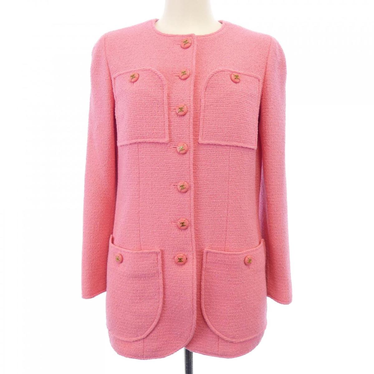 【ヴィンテージ】シャネル CHANEL P04542V03969 ノーカラージャケット【中古】