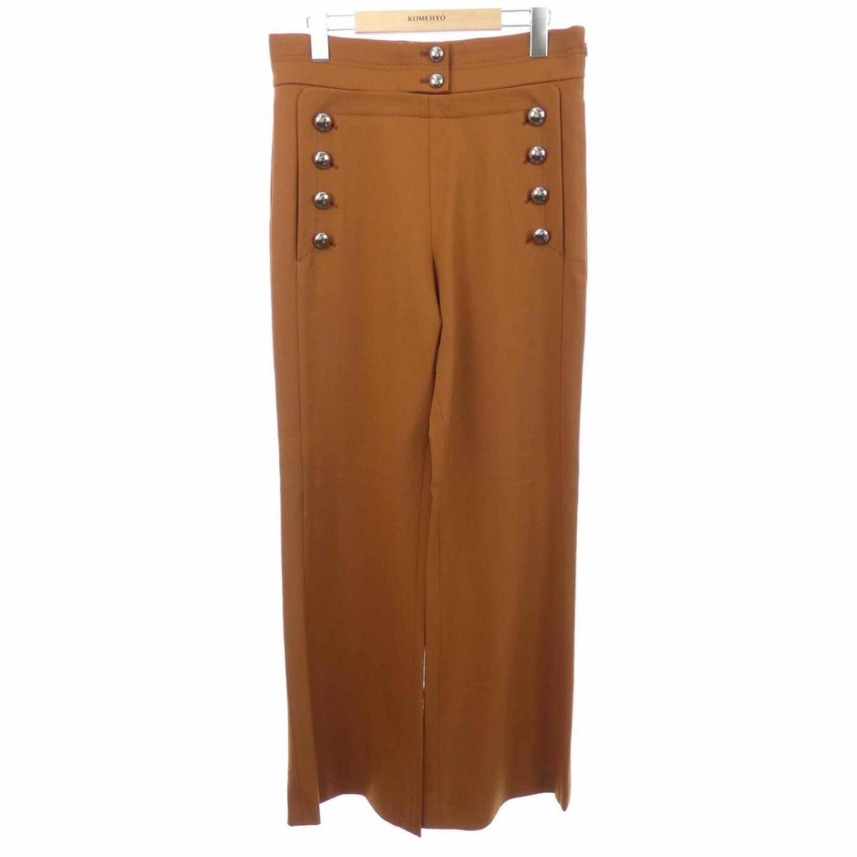 楽天市場】【クロエ】Chloe 22年 リネン フレア センタープレス ワイド  