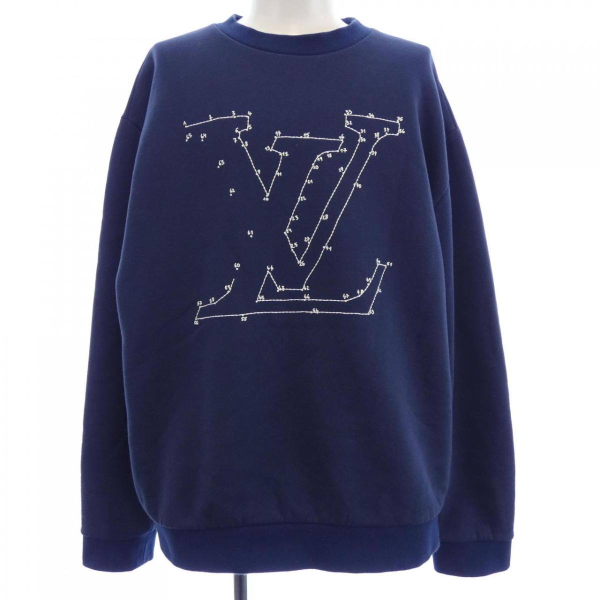ルイヴィトン LOUIS VUITTON LVステッチプリントエンブロイダリースウェットシャツ HLY41WFMC 汗水【中古】