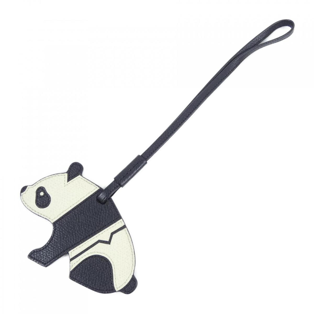 ヴァレクストラ VALEXTRA パンダチャーム SGNL01028L99OS99WW KEY HOLDER【中古】