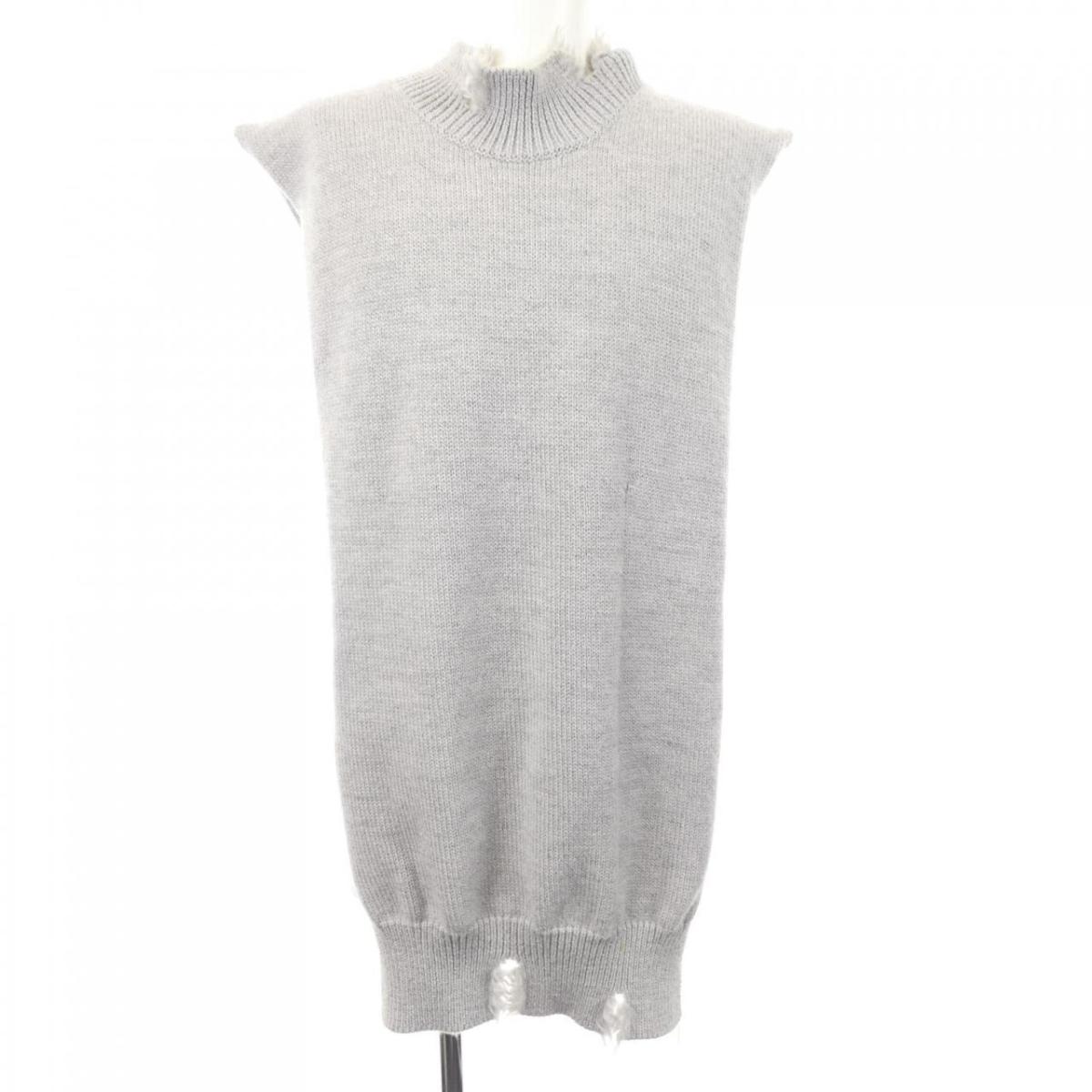 MARTIN MARGIELA 平面期 アーティザナル ドライバーズニット 白タグ オリゾンティ イタリア製 ベスト ベージュ レディース マルタンマルジェラ【中古】5-0811T◎ Maison Margiela（旧Maison Martin Margiela） - MARTIN MARGIELA 平面