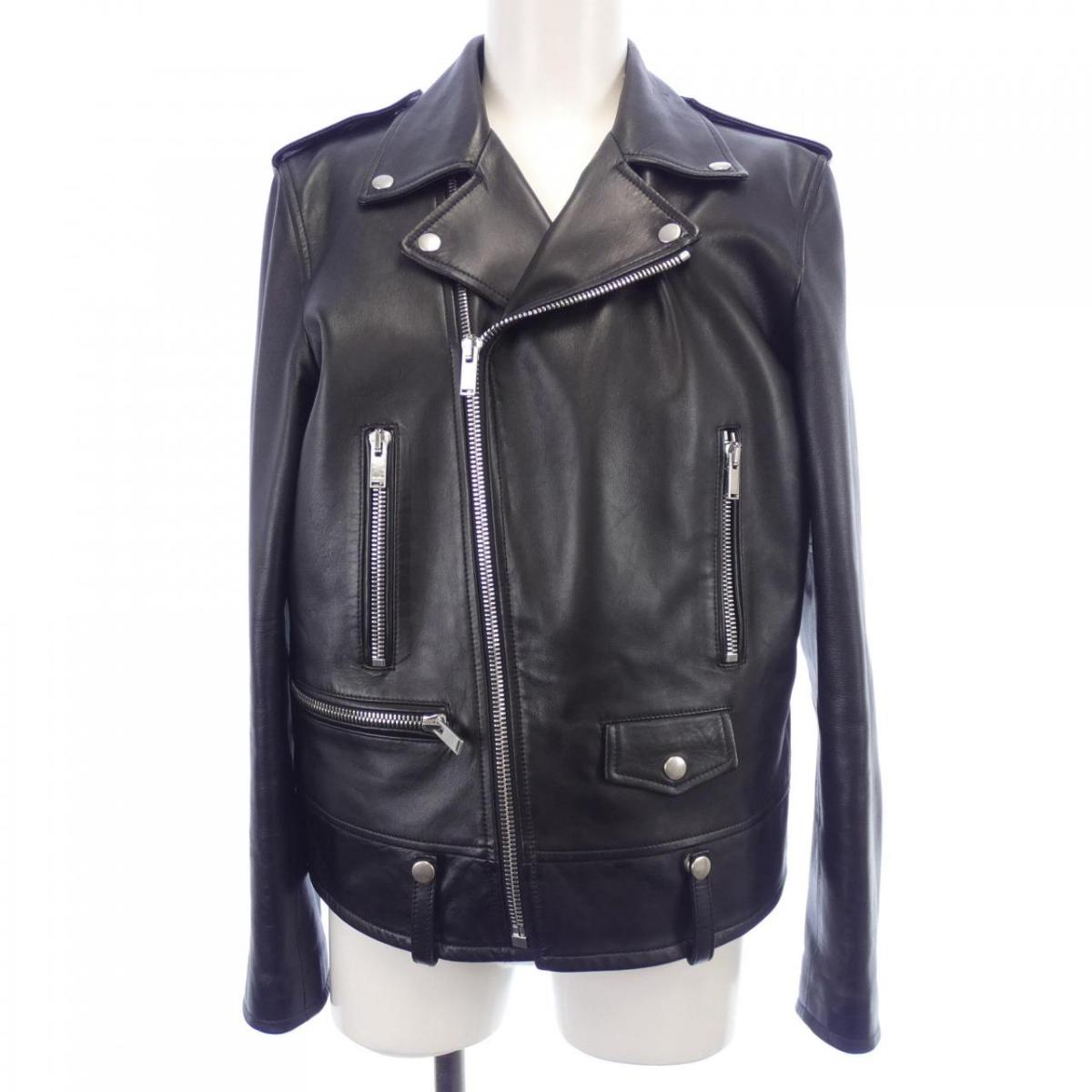 サンローラン SAINT LAURENT L01O　クラシックモーターサイクルジャケット 484284 Y5YA2 レザーライダースジャケット【中古】｜KOMEHYO ONLINESTORE 店 133,300円