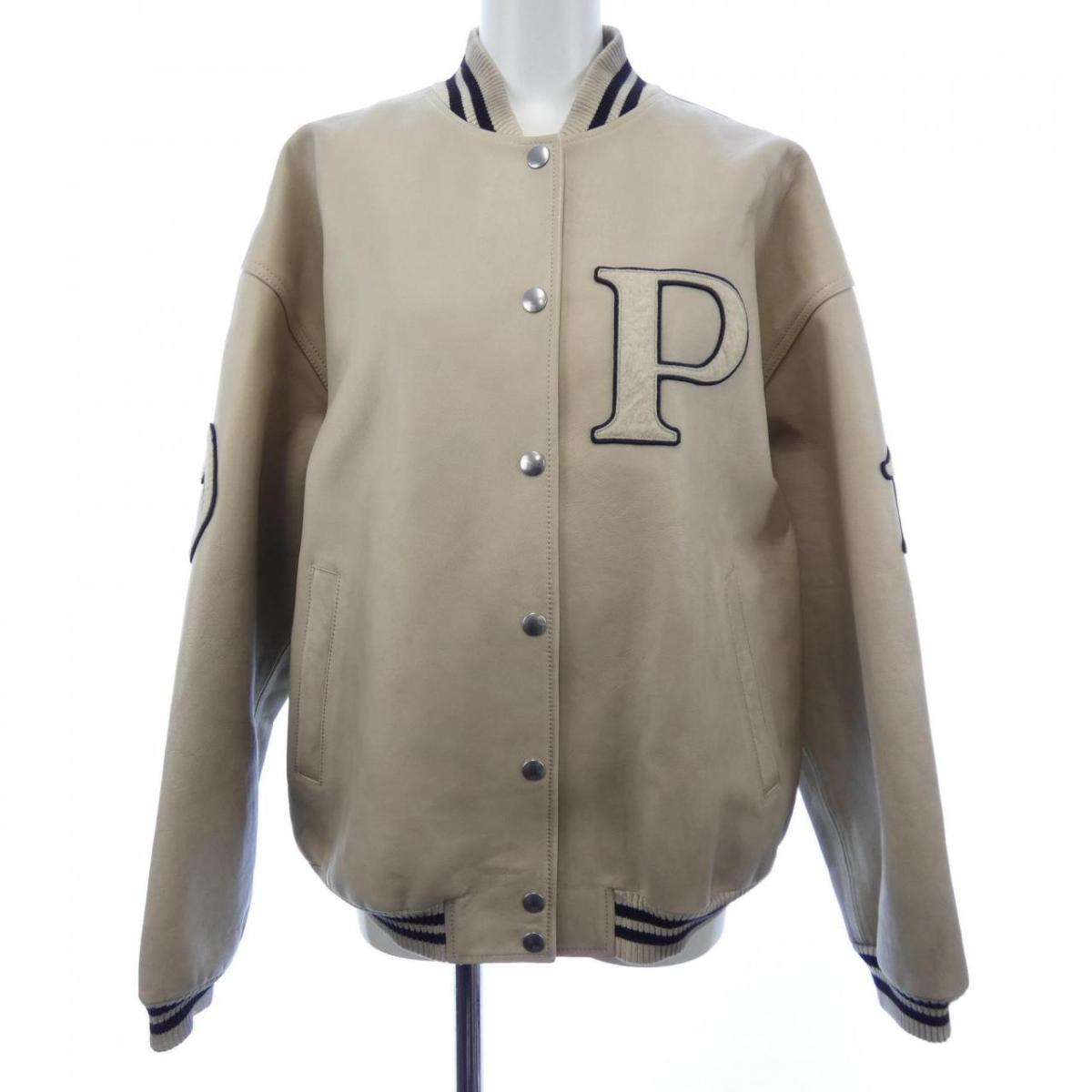 プラダ PRADA パッチツキ レザー ボンバージャケット 58A190 SOOO 15Y0 レザージャケット【中古】|KOMEHYO ONLINESTORE 店