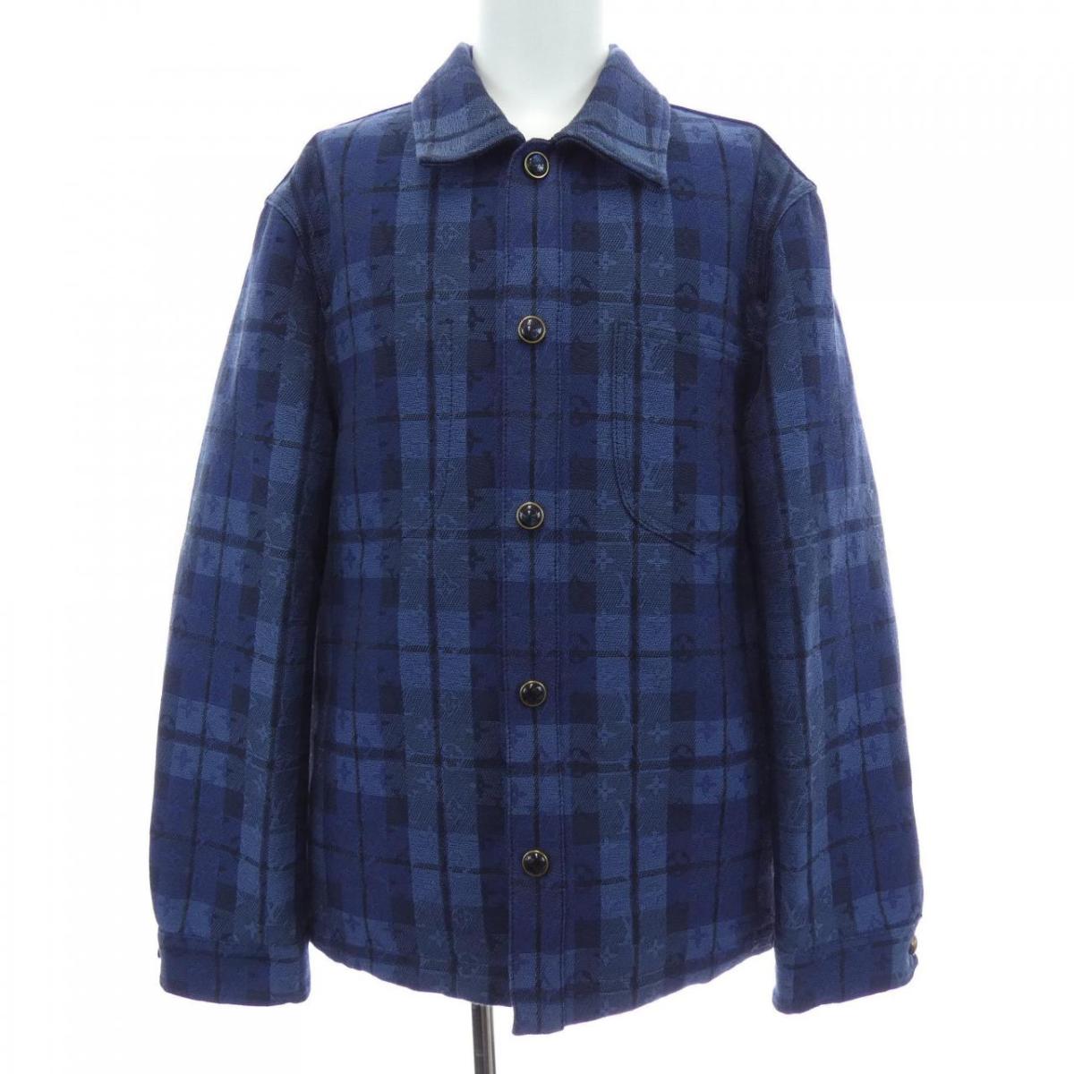 ルイヴィトン LOUIS VUITTON モノグラムタータンデニムオーバーシャツ HUS21WXAE ジャケット【中古】