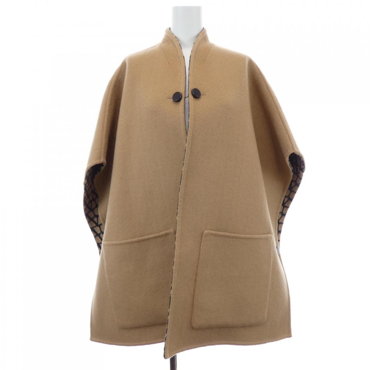 楽天市場】【ヴァレンティノ】Valentino ウール フード付き ポンチョ