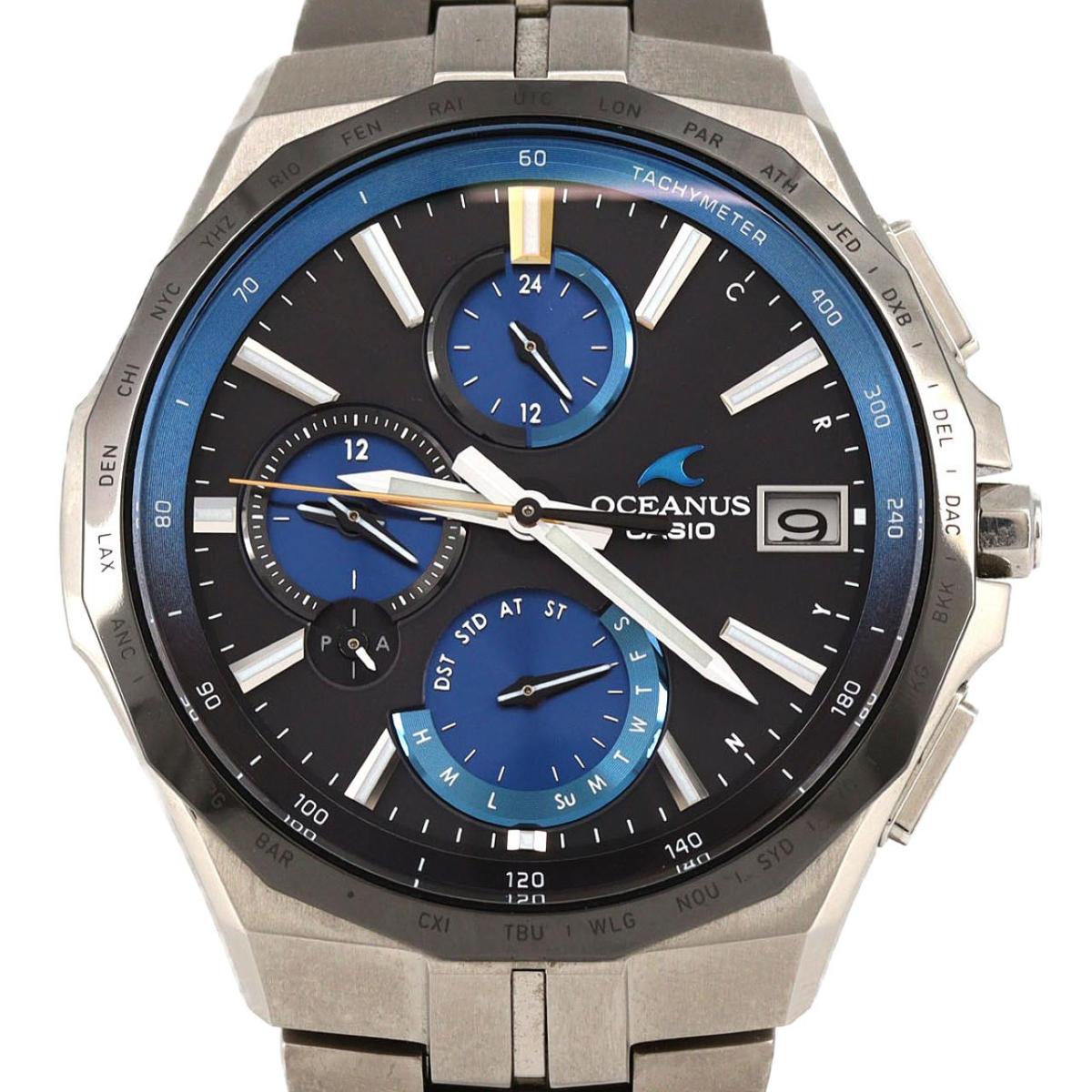 楽天市場】美品 CASIO OCEANUS オシアナス カシャロ チタン 電波