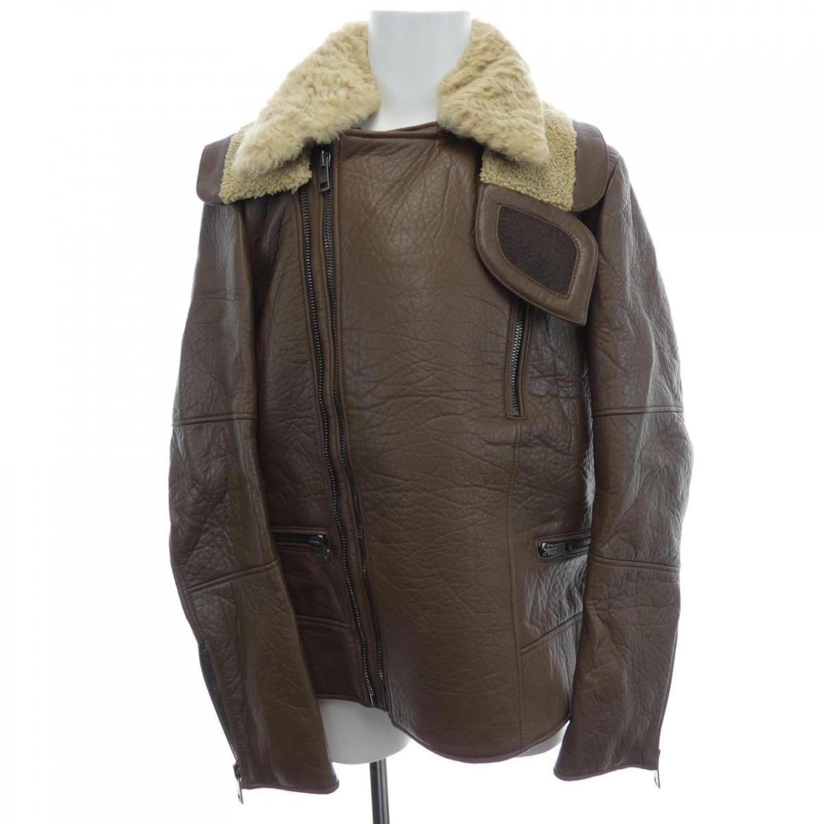 楽天市場】【GUCCI】グッチ『レザーライダースジャケット size40