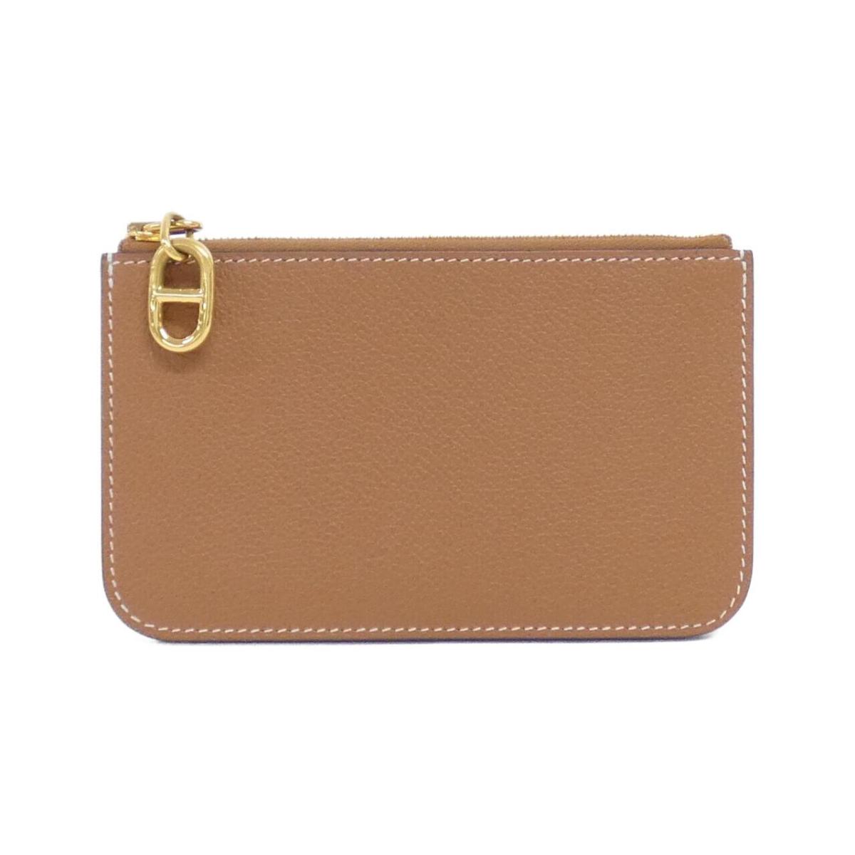 エルメス ジップアンゴー シェーヌ ダンクル 086311CC カードケース【中古】