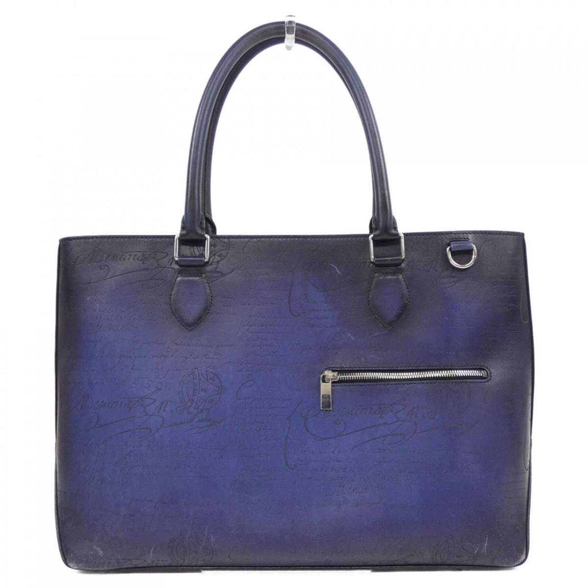 ベルルッティ Berluti トゥジュールスクリットレザートートバッグ BAG【中古】