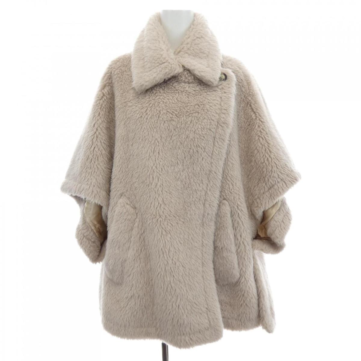 マックスマーラ Max Mara テベ TEBE1 473619 テディベア ケープ【中古】