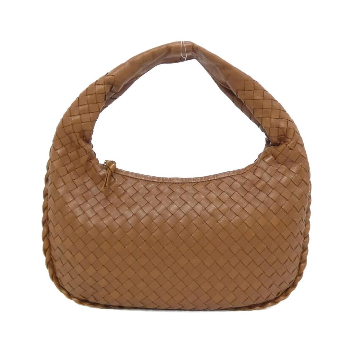 極美品　ボッテガヴェネタ　ワンショルダーバッグ　肩掛け　斜め掛け　ブラウン 美品】ボッテガ・ショルダーバッグ・イントレチャート ブラウン 極美品