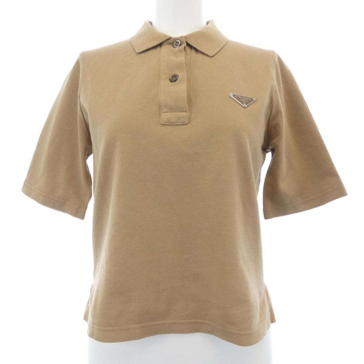 プラダ PRADA トライアングルロゴ 39575 SOOO 14LR ポロシャツ【中古】