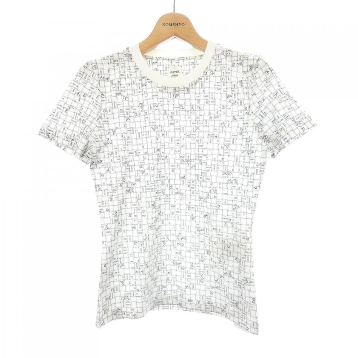 エルメス HERMES BOLDUC AU CARRE ボルデュックチェック 5E4645DK Tシャツ【中古】