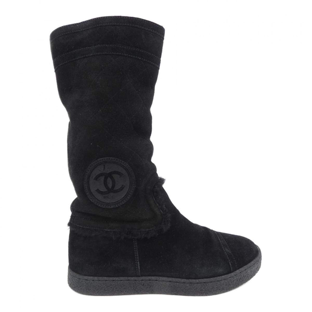 楽天市場】CHANEL High Boots ロング ブーツ ココマーク キルティング