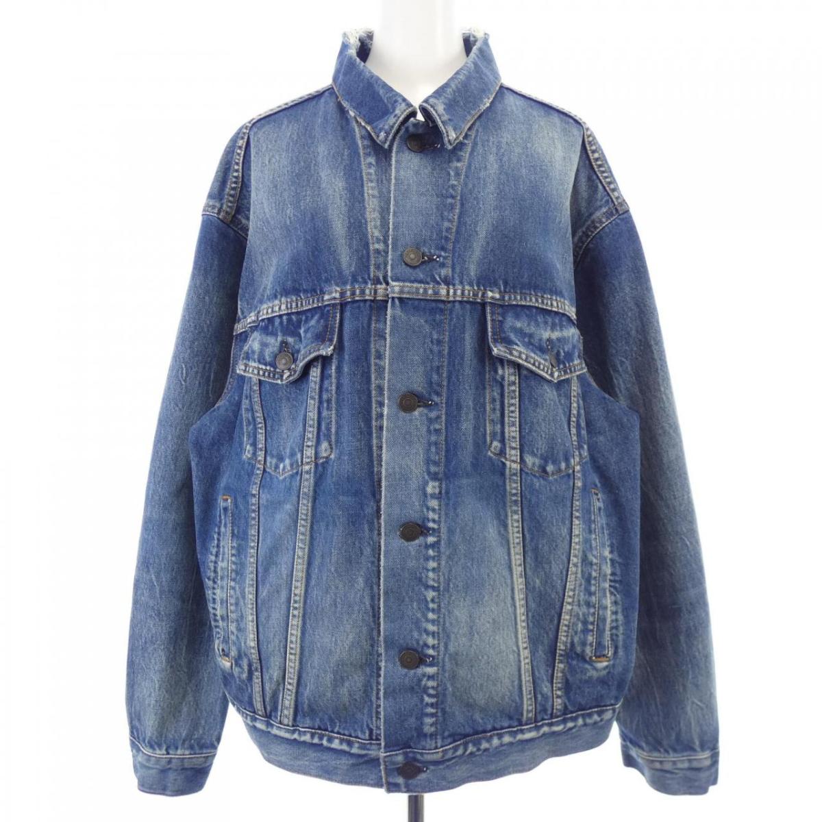 楽天市場】BALENCIAGA バレンシアガ デニムジャケット ロゴ ライン