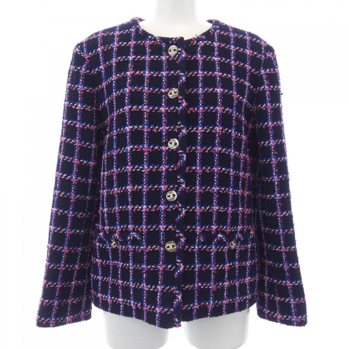 シャネル CHANEL LOOK18 P76726V68547 否色合い上衣【中古】 コート・ジャケット-レディースファッション
