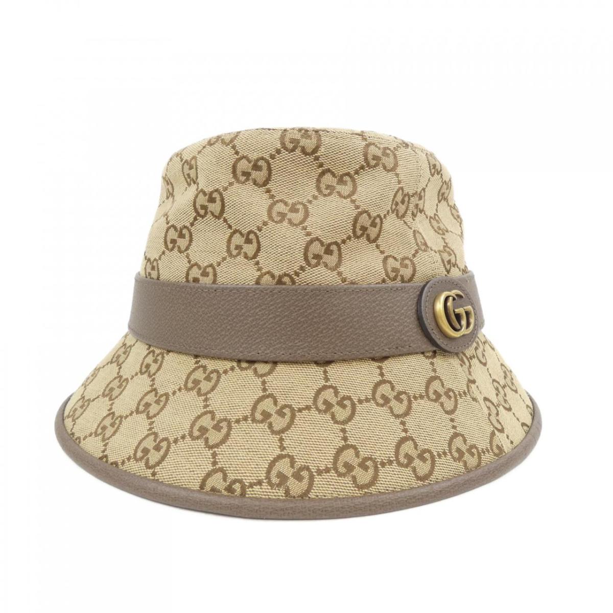 グッチ GUCCI GG帆布 フェドラハット 576587 4HG62 かぶり笠【中古】