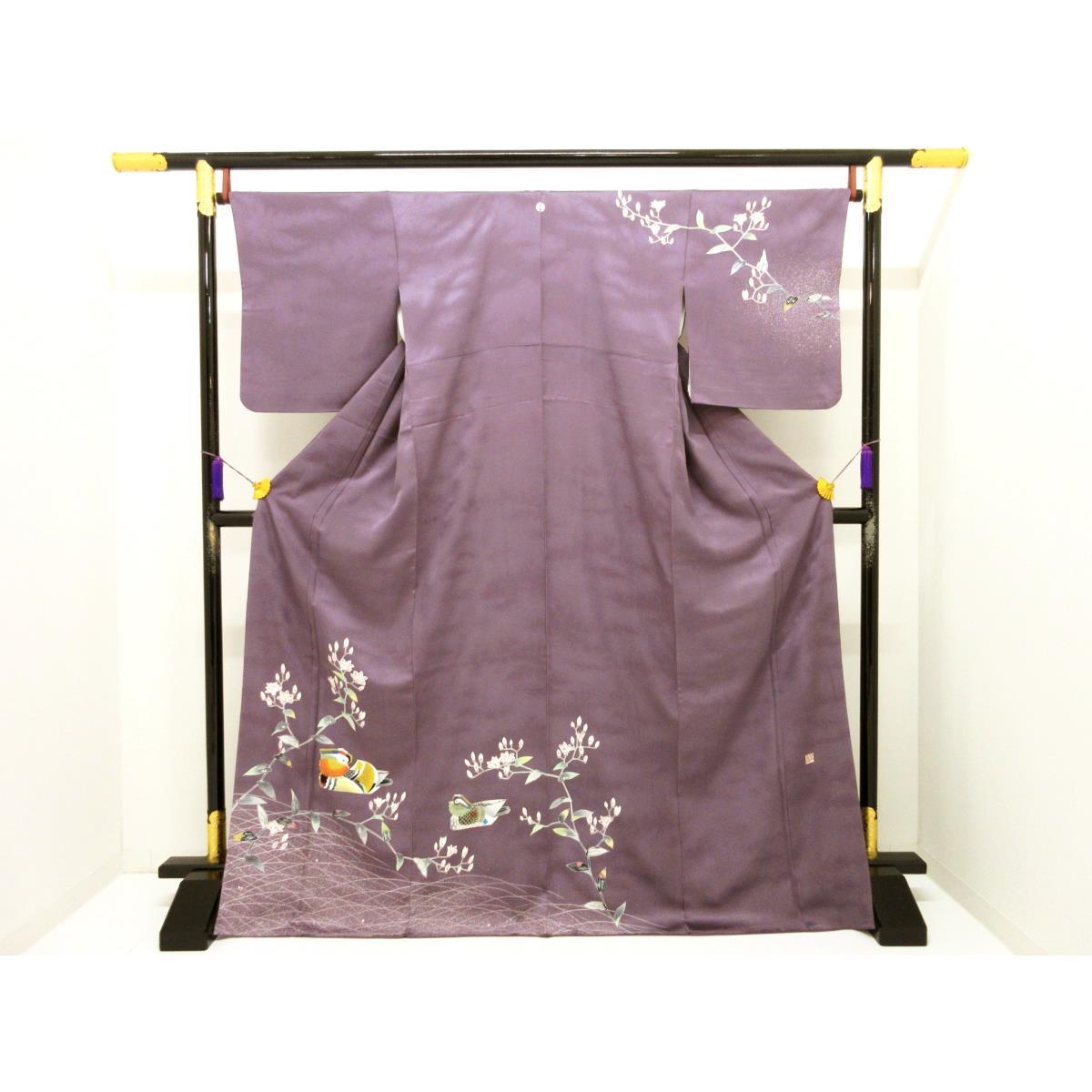 訪問着　割桐【羽田登喜男】【中古】