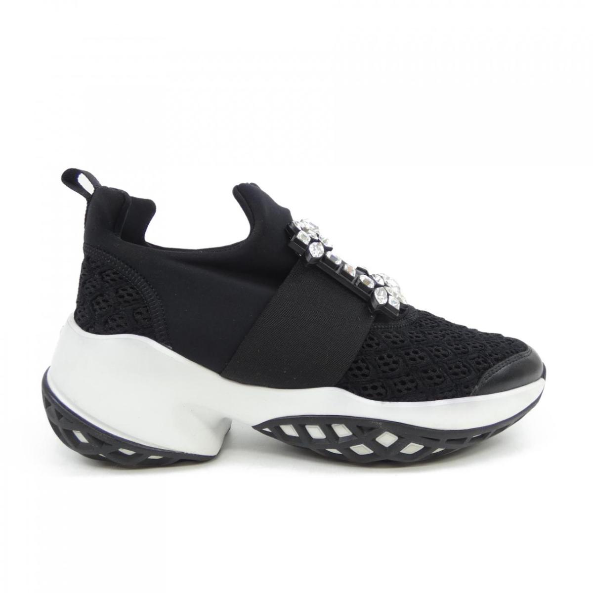 ロジェヴィヴィエ ROGER VIVIER ヴィヴ ラン　ストラスバックル スニーカー【中古】