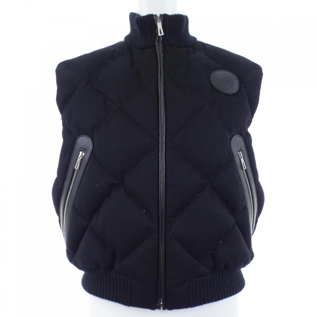 楽天市場】HERMES エルメス ダウンベスト メンズ ラム レザー シルク