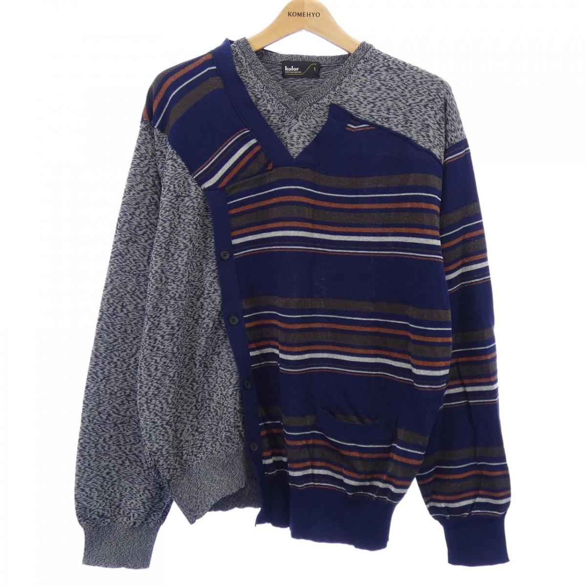 楽天市場】kolor カラー 22AW ドッキング ケーブル ニット 【中古