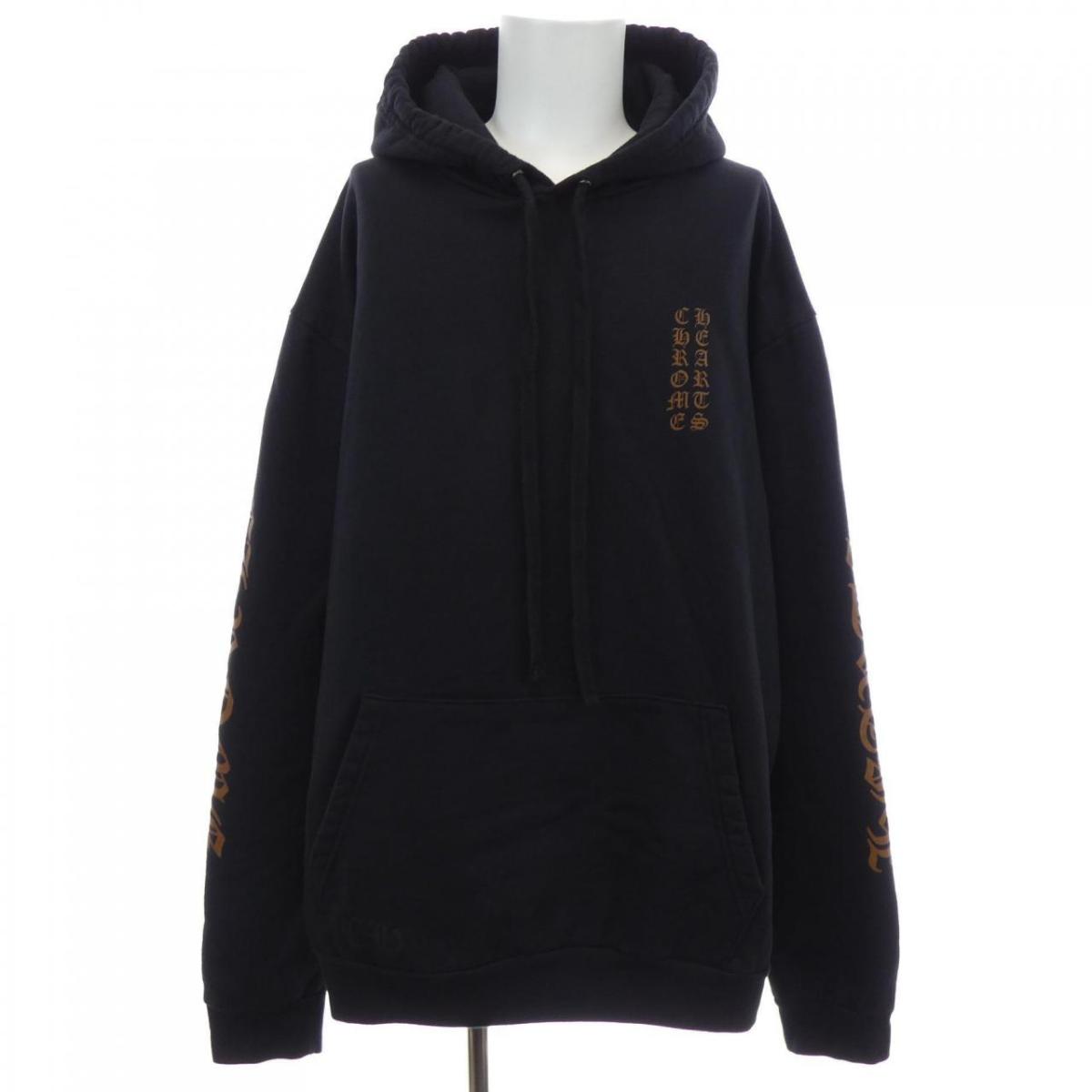 クロムハーツ CHROME HEARTS ヴァーティカルロゴ VERTICAL LOGO 2212-304-4015 パーカー【中古】