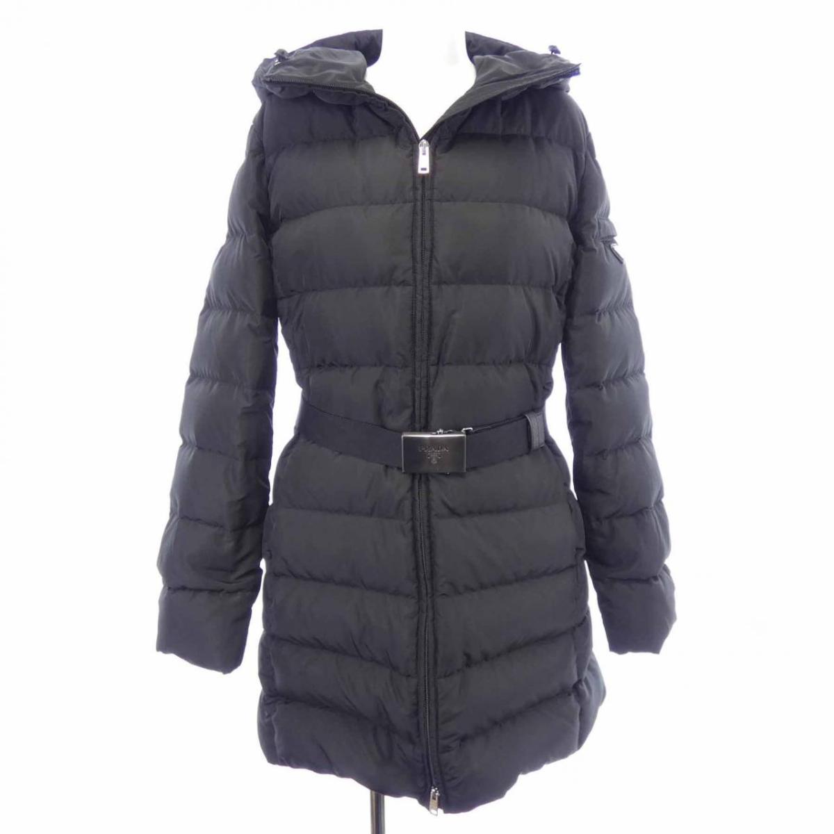 楽天市場】プラダ Prada 290364 ベルト付きダウンコート サイズ：42