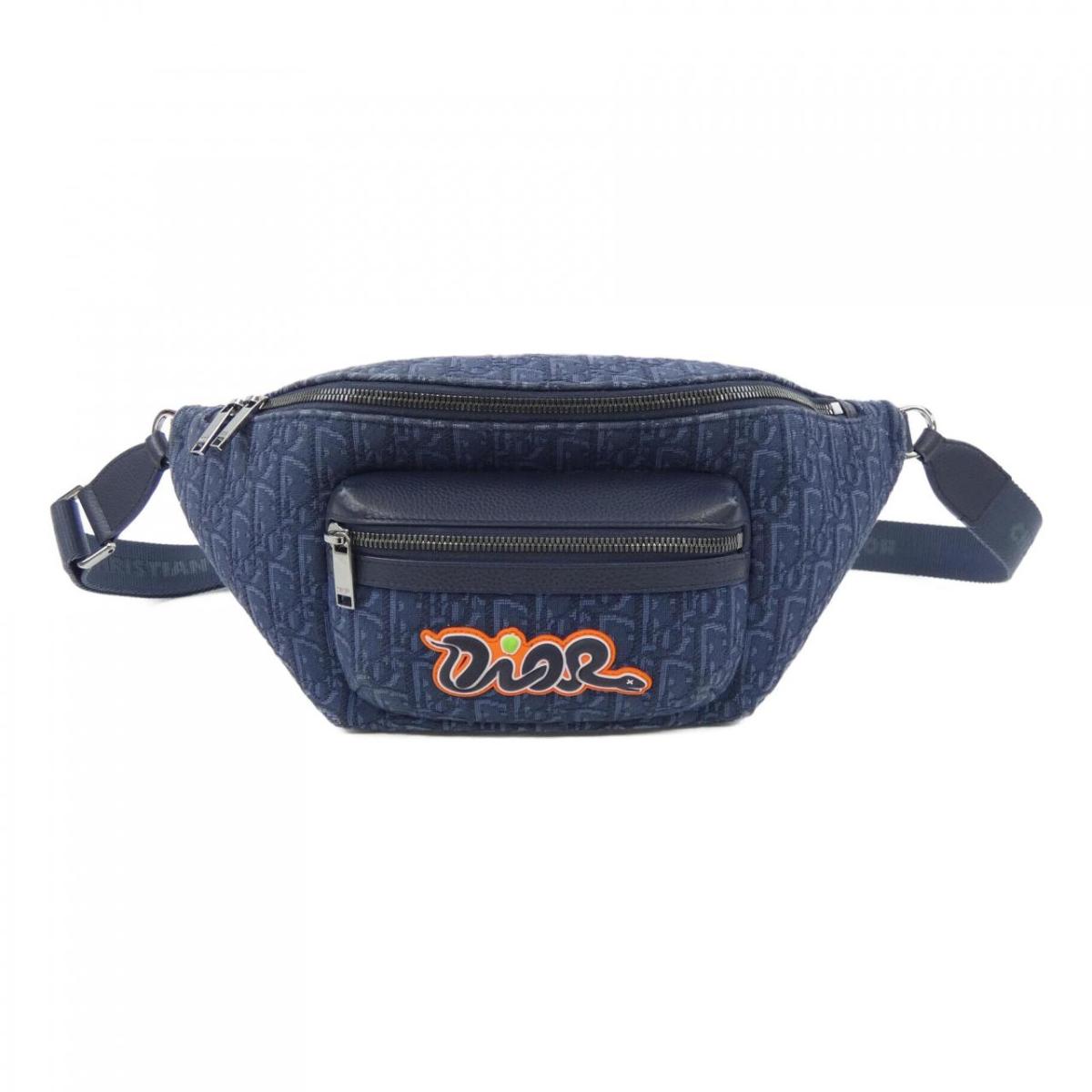 クリスチャンディオール DIOR KAWS オブ西洋葱 ジャカード 1ESBO077OUP BAG【中古】