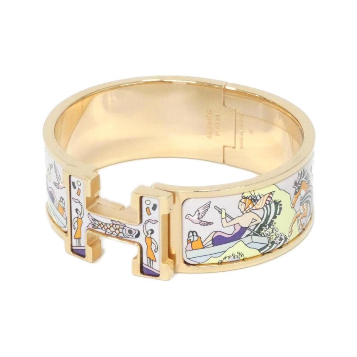 エルメス L'EPOPEE D'HERMES クリック クラック アッシュ PM 303315FO ブレスレット【中古】