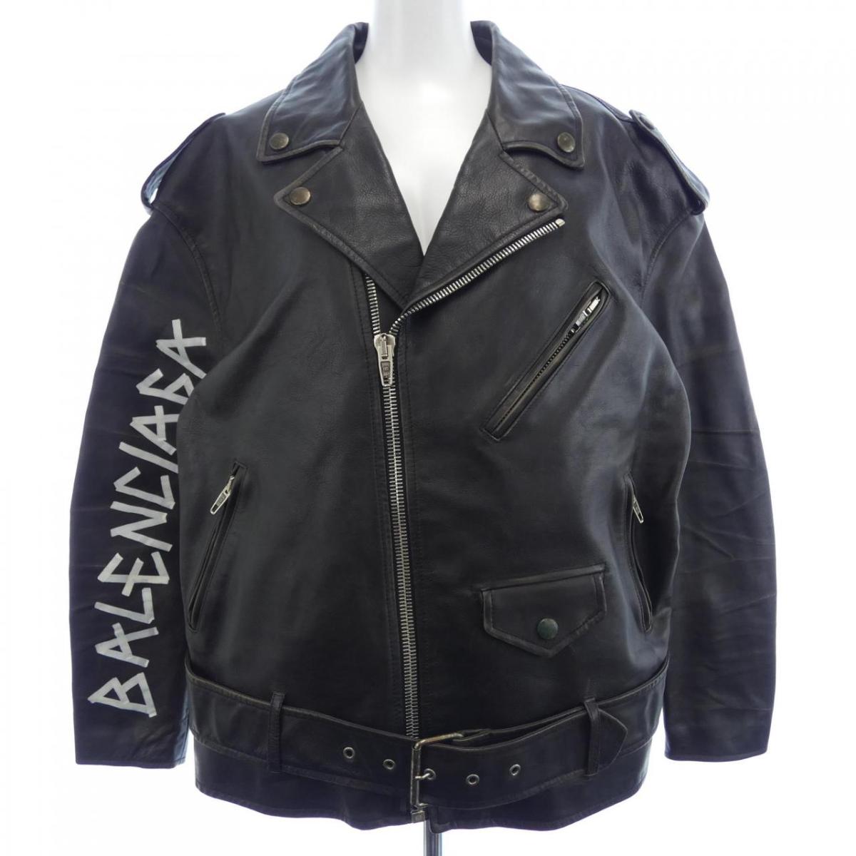 楽天市場】バレンシアガ ライダースジャケット サイズ34 ブラック